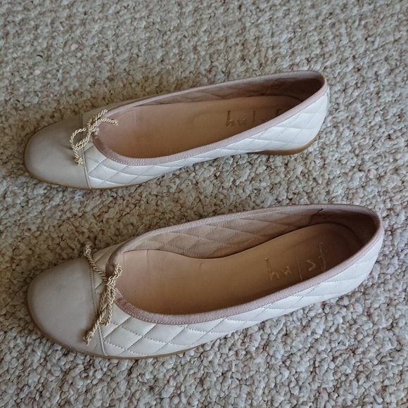 FSNY French Sole leather quilted ballet flats size 7